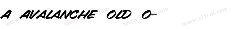 AG Avalanche Bold Bo字体转换